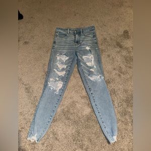 American Eagle Jeans. highest rise Jegging size US 4 short